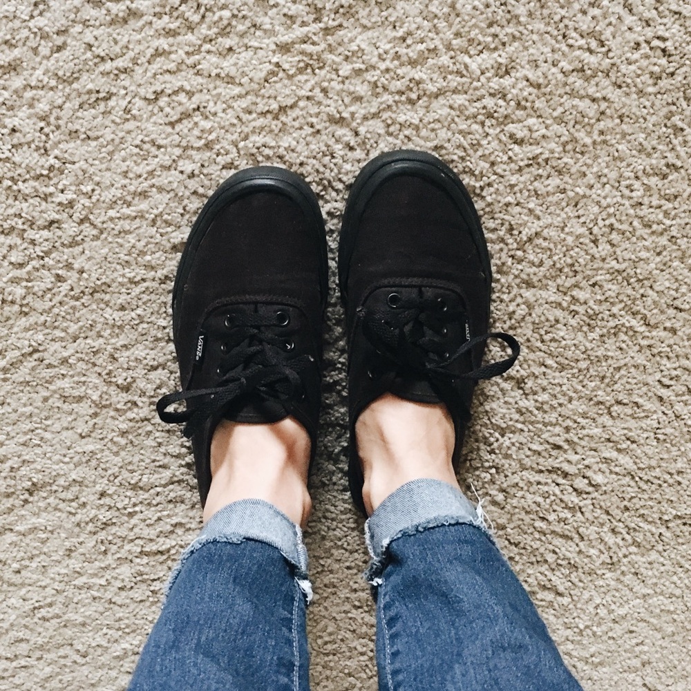 All Black Vans